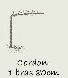 Cordon 1 bras 80 cm