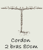 Cordon 2 bras 80 cm